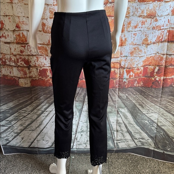 New with tags White House Black Market Black Laser Cut Hem Straight Ankle Pants - Picture 6 of 10